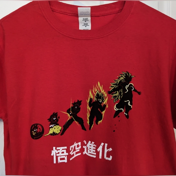 EUC Dragon Ball Goku Evolution t-shirt Men's Medium - Picture 1 of 5